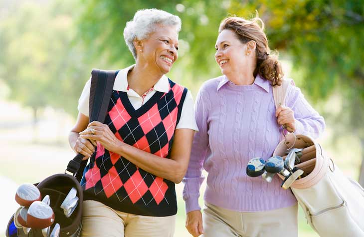 women who have a urinary tract infection (UTI) walking